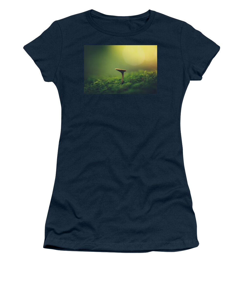 Mushroom Women's T-Shirt featuring the photograph Finding On The Forest Floor by Shane Holsclaw