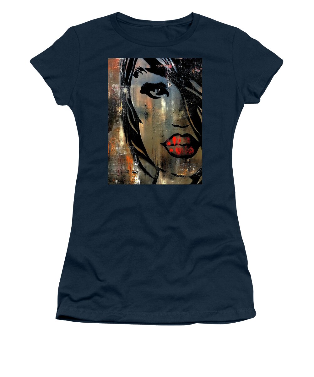 Fidostudio Women's T-Shirt featuring the painting Fine Again by Tom Fedro