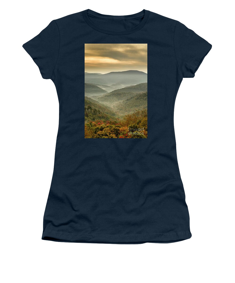Sunrise Women's T-Shirt featuring the photograph First Day of Fall Highlands by Thomas R Fletcher