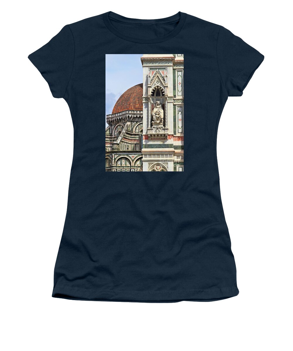 Italy Women's T-Shirt featuring the photograph Florence Duomo 9462 by Jack Schultz