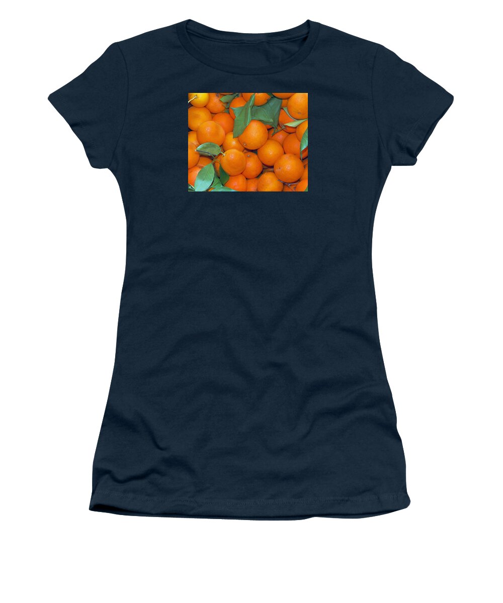 Orange Women's T-Shirt featuring the photograph Florida Harvest by Bob Johnson