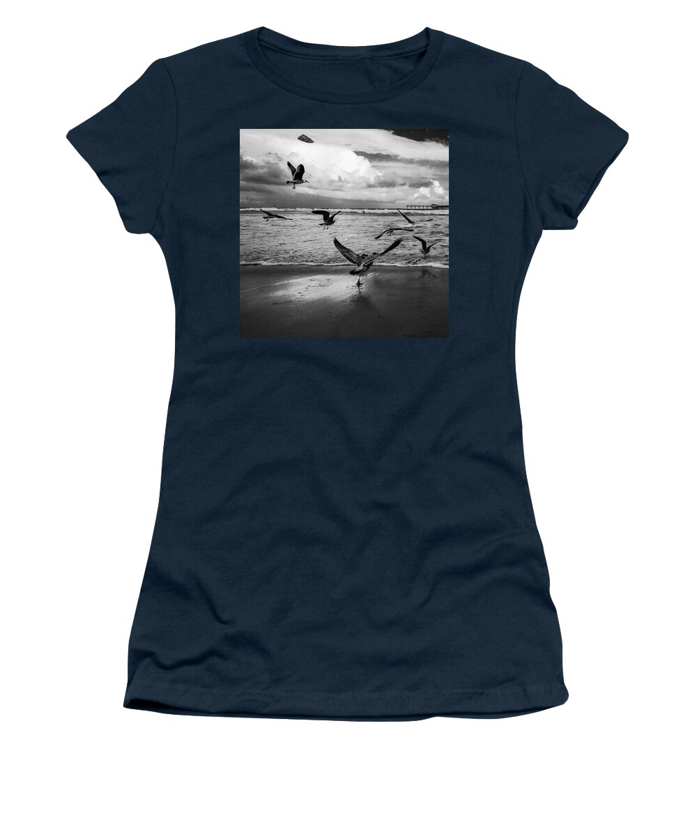 Beach Women's T-Shirt featuring the photograph Flow by Ryan Weddle