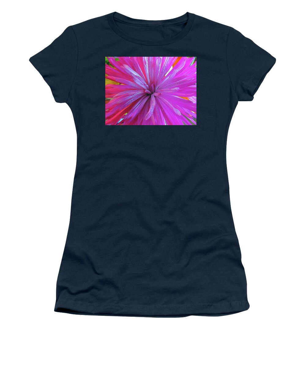 Abstract Women's T-Shirt featuring the photograph Flower Abstract by A H Kuusela