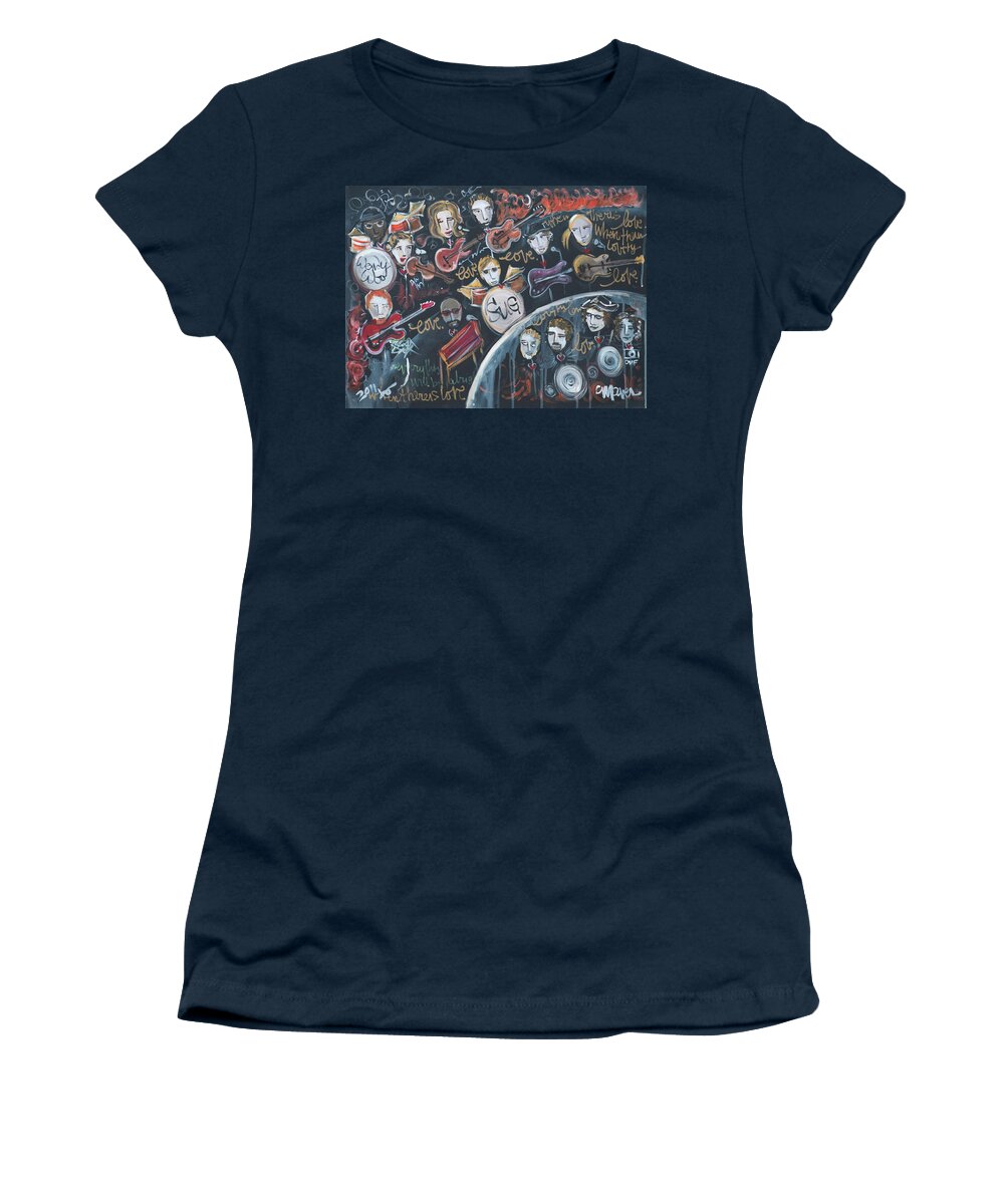 Live Painting Women's T-Shirt featuring the painting For Ben by Laurie Maves ART