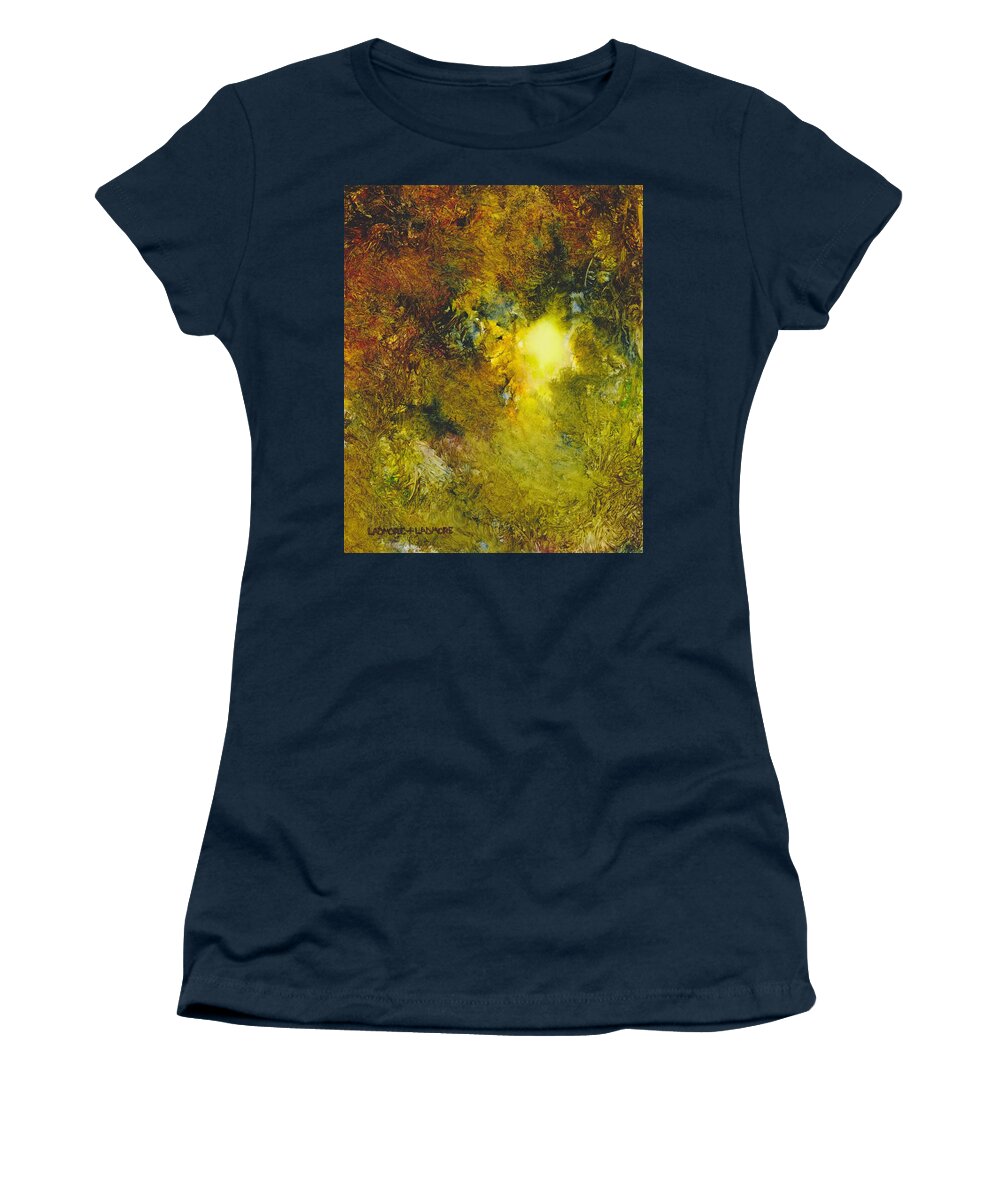 Forest Women's T-Shirt featuring the painting Forest Light 65 by David Ladmore