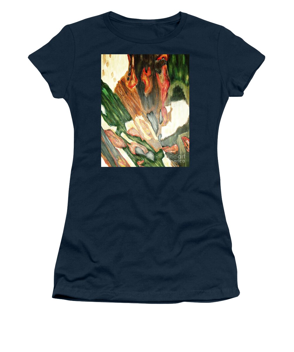 Abstract Women's T-Shirt featuring the painting Forest by Yael VanGruber