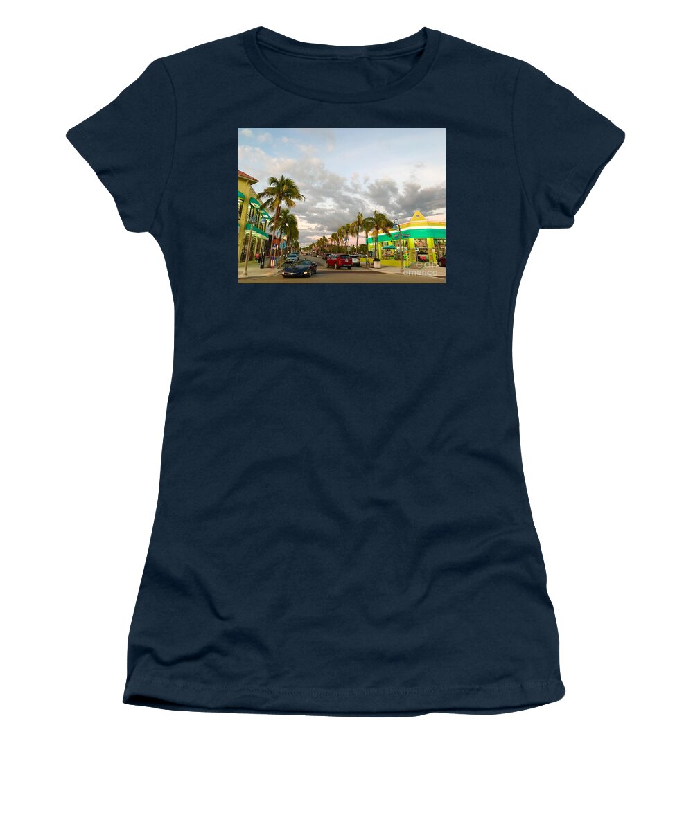 Fort Meyers Women's T-Shirt featuring the photograph Fort Meyers, Florida by Suzanne Lorenz