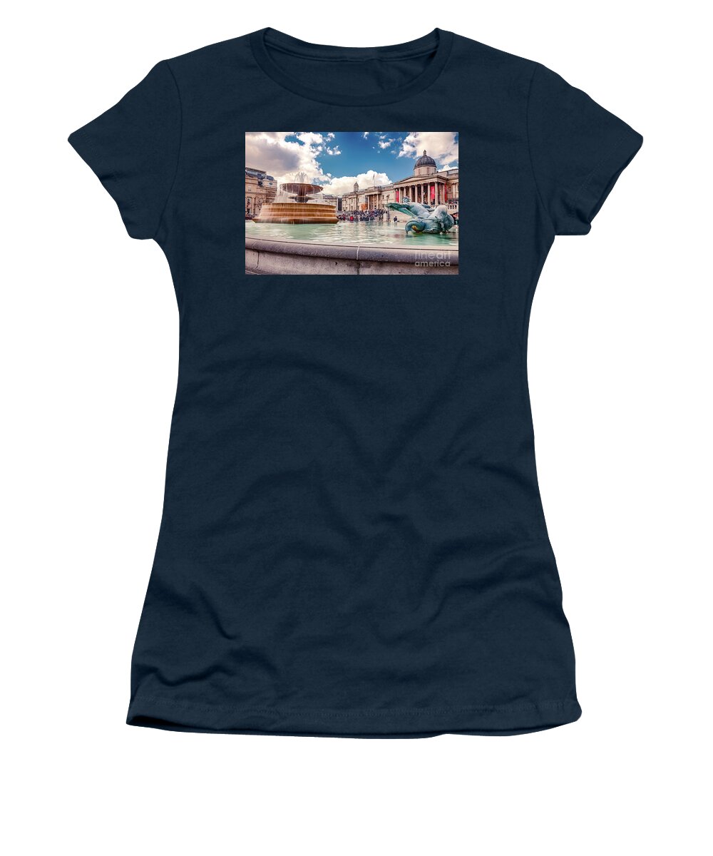 City Women's T-Shirt featuring the photograph Fountain by Mariusz Talarek
