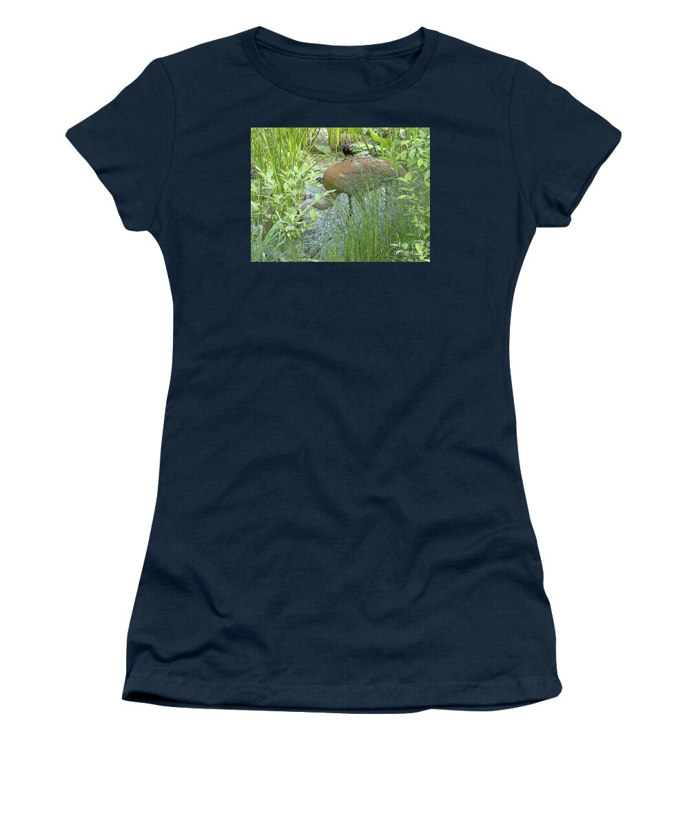 Birds Women's T-Shirt featuring the photograph Free Ride by Ann Horn