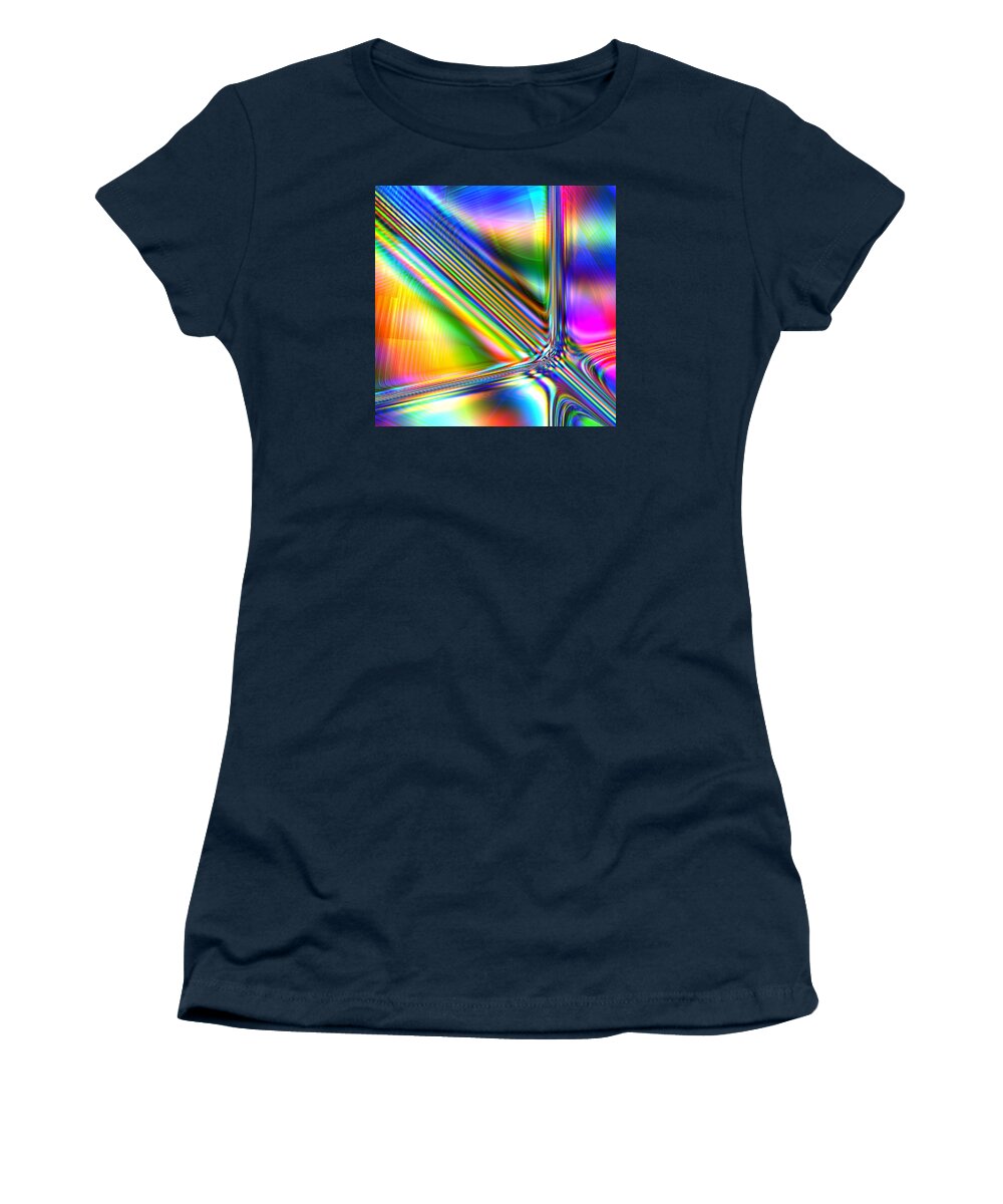Spectrum Women's T-Shirt featuring the digital art Freshly Squeezed by Andreas Thust