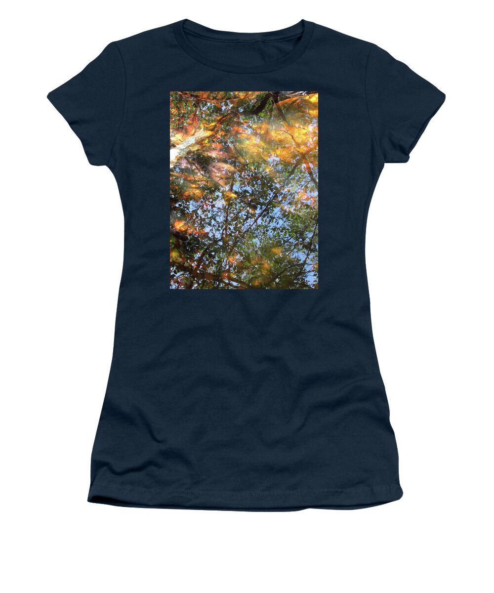 Water Women's T-Shirt featuring the photograph Aqueous Reflections 2 by Laura Davis