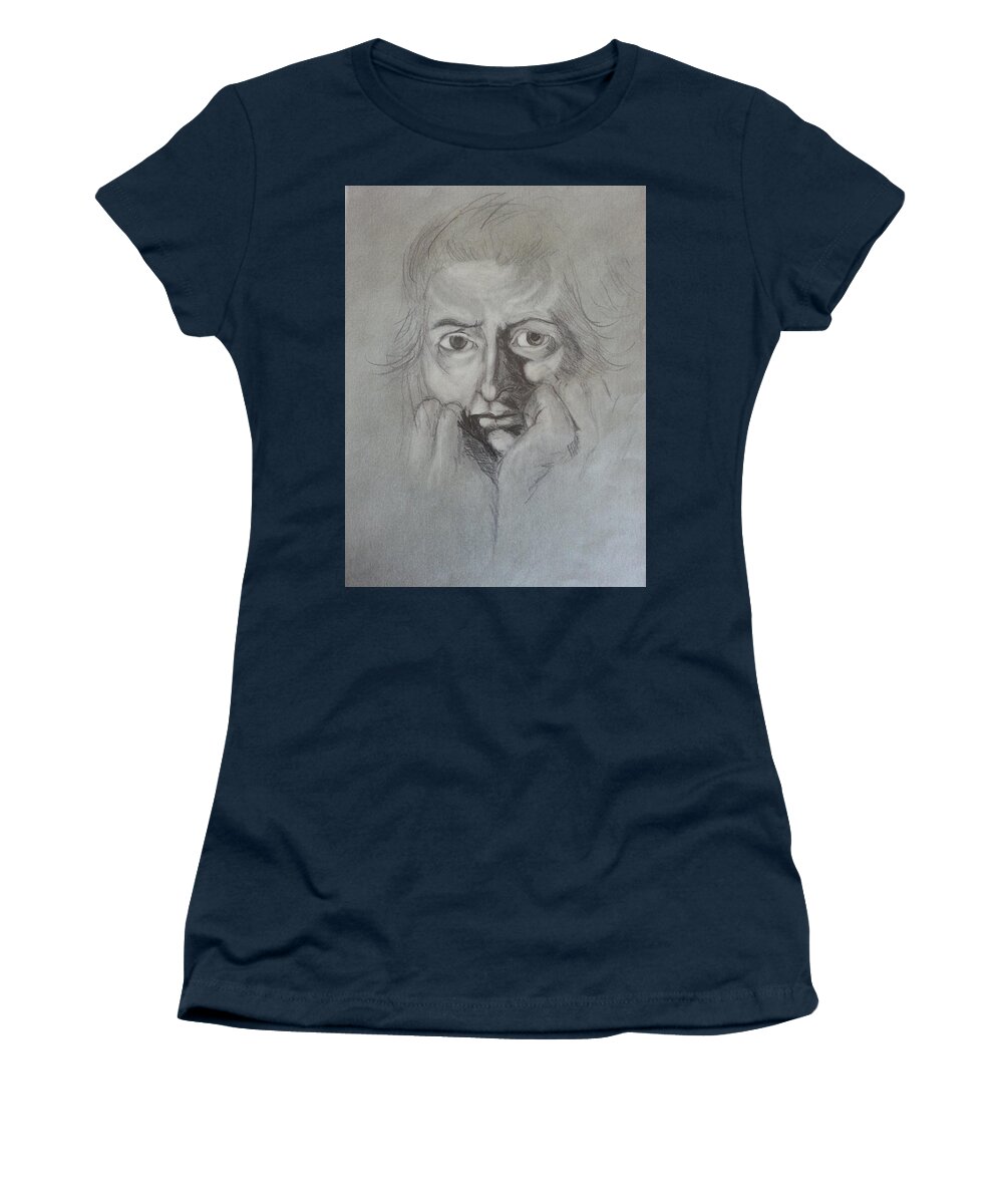 Fuseli Women's T-Shirt featuring the painting Fuseli by Amelie Simmons