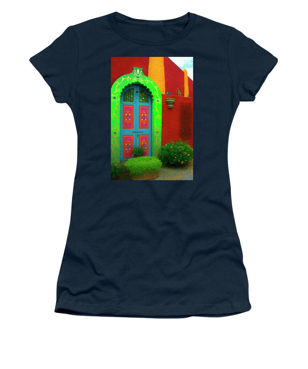 Door Women's T-Shirt featuring the photograph Garden Door by Mitch Spence