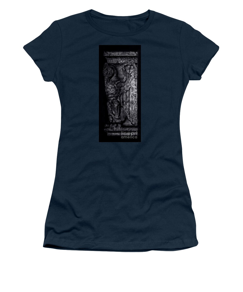 Gargoyle Women's T-Shirt featuring the photograph Gargoyle Profile - Left by James Aiken