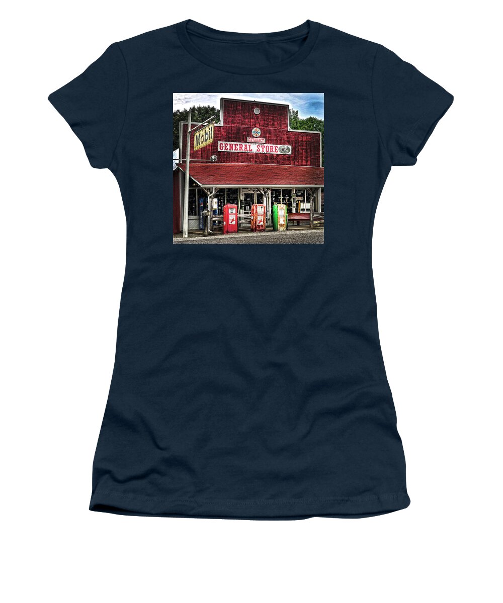 Built 1860 Women's T-Shirt featuring the photograph General Store Cataract In. by Randall Branham