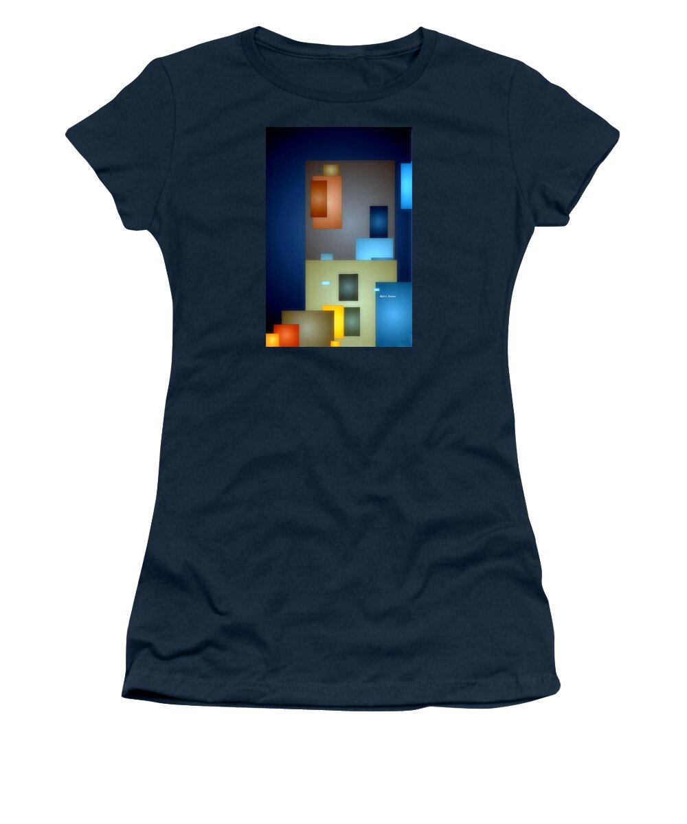 Rafael Salazar Women's T-Shirt featuring the digital art Geometric Abstract 0790 by Rafael Salazar