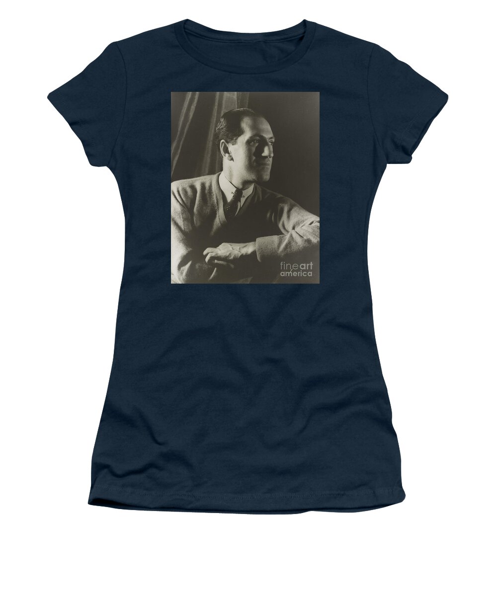 Fine Arts Women's T-Shirt featuring the photograph George Gershwin, American Composer by Science Source
