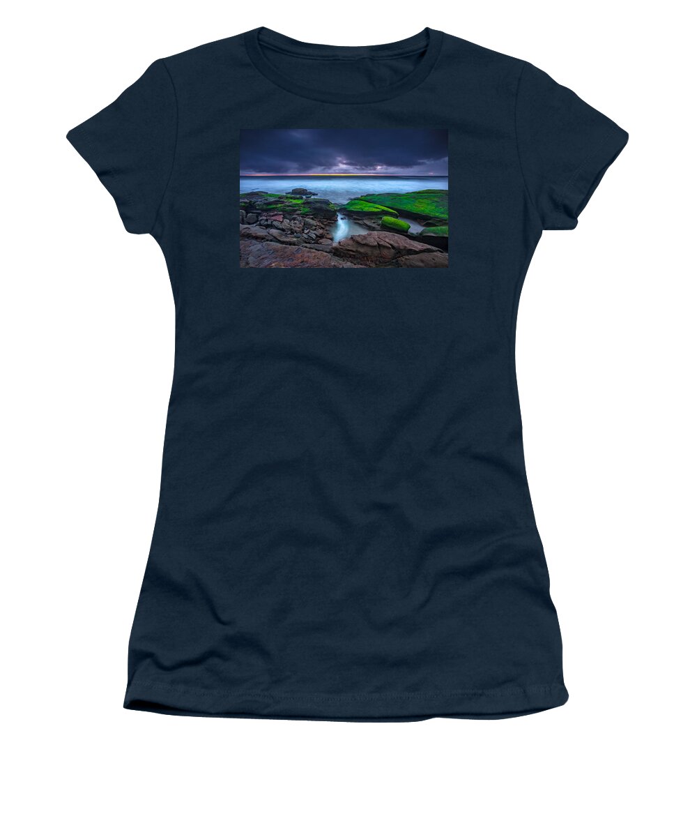 Beach Women's T-Shirt featuring the photograph Ghost Tide by Peter Tellone