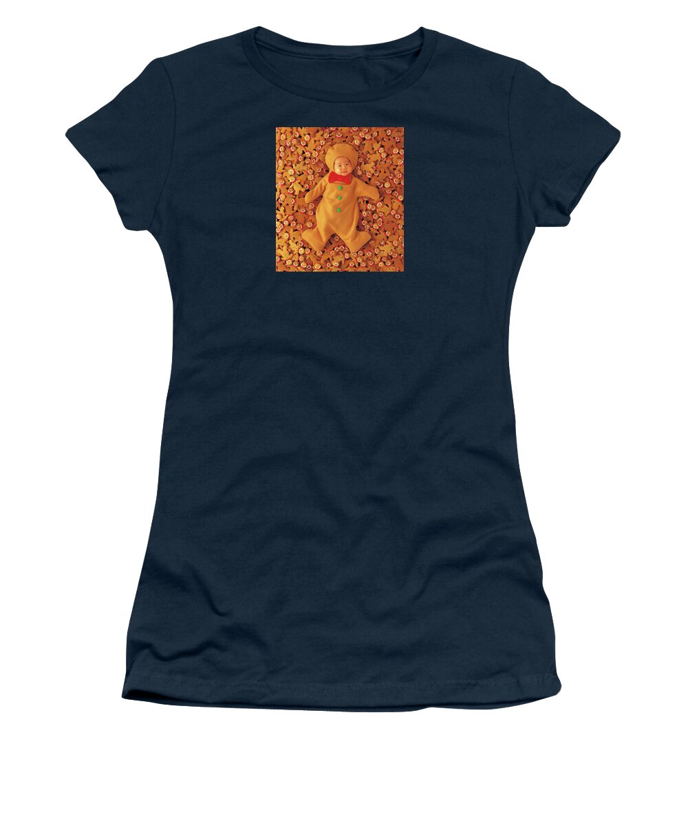 Holiday Women's T-Shirt featuring the photograph Gingerbread Baby by Anne Geddes