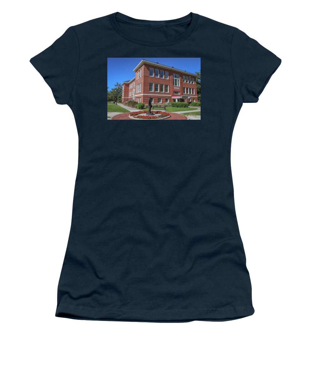 Ul Women's T-Shirt featuring the photograph Girard Hall Day Shot by Gregory Daley MPSA