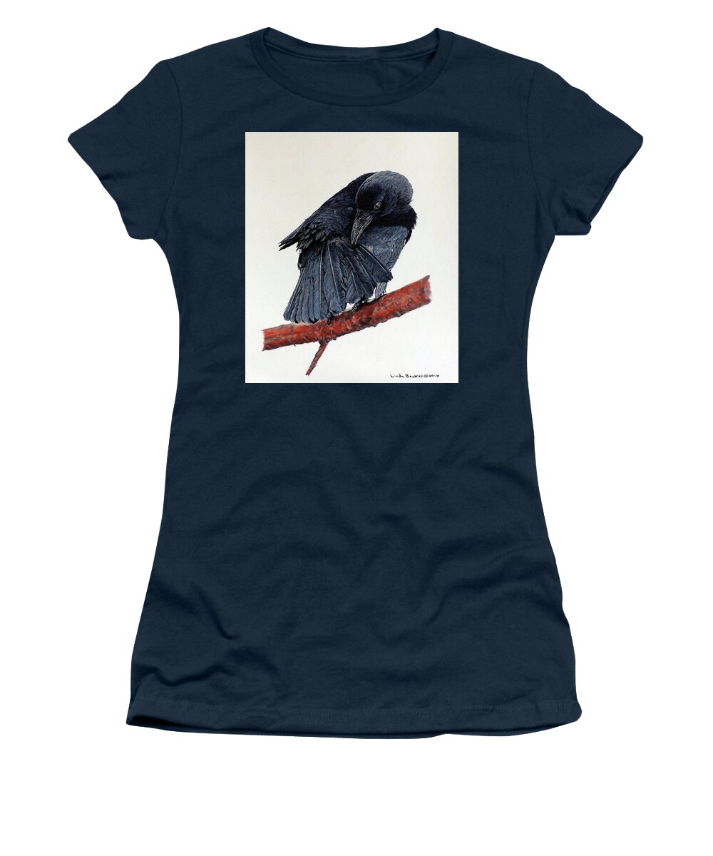 Wildlife Women's T-Shirt featuring the painting Girdie by Linda Becker