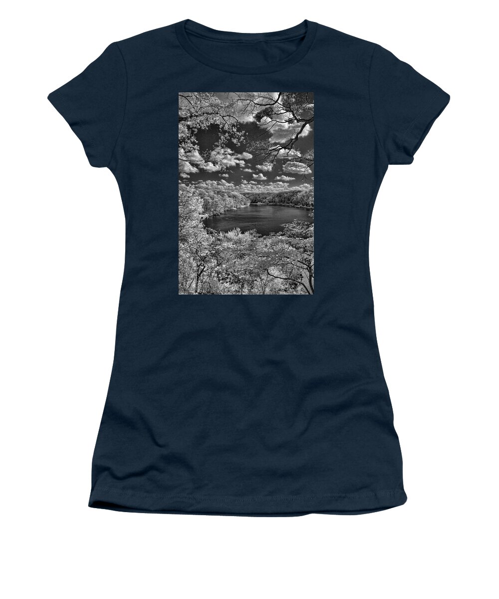 Infrared Women's T-Shirt featuring the photograph Glacier Lake by Michael McGowan