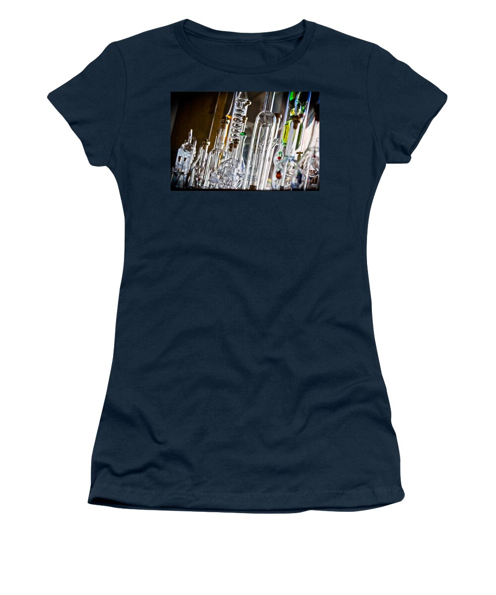 Black Forest Women's T-Shirt featuring the photograph Glassblower's Shoppe by Jill Smith