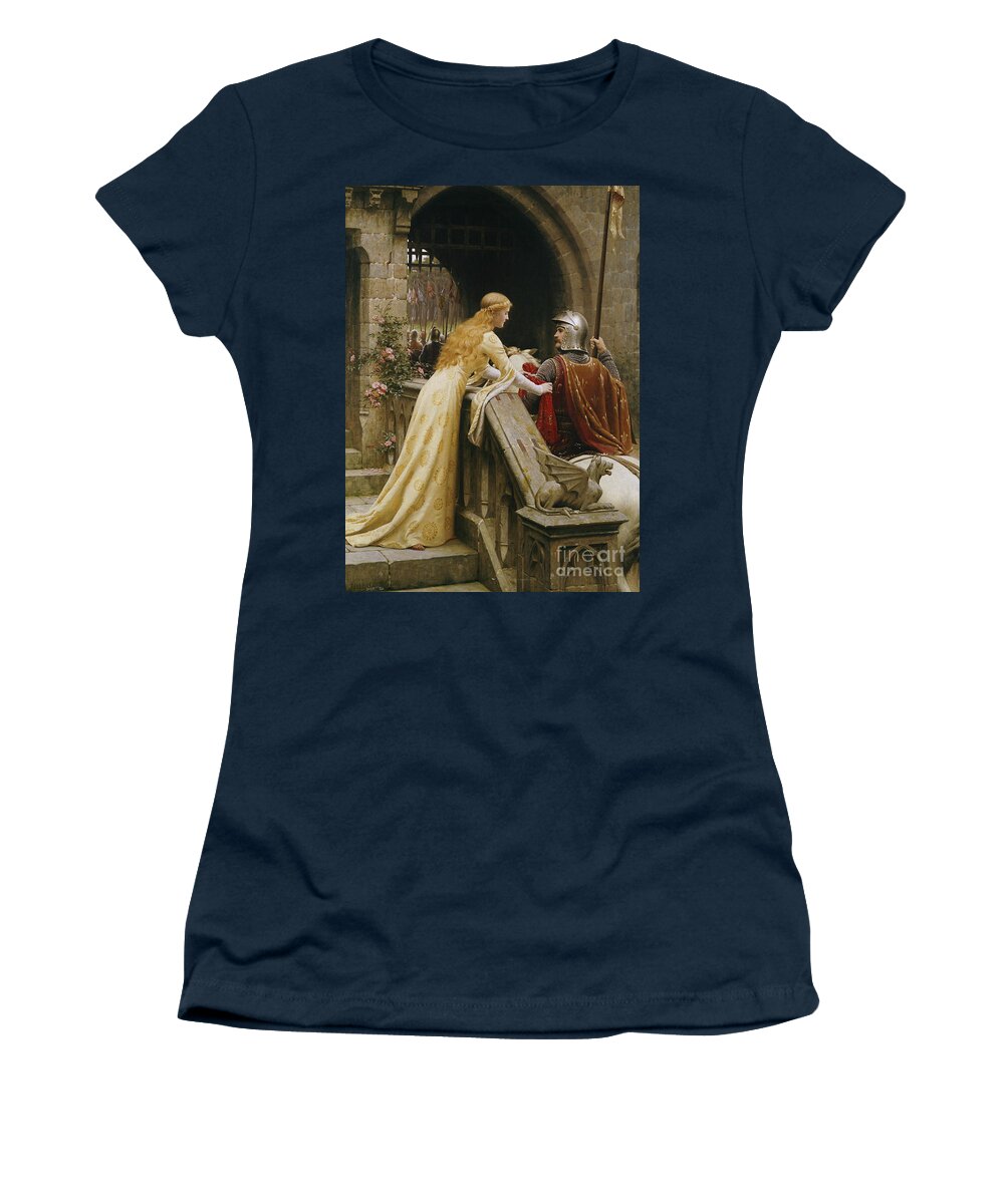 God Speed Women's T-Shirt featuring the painting God Speed by Edmund Blair Leighton
