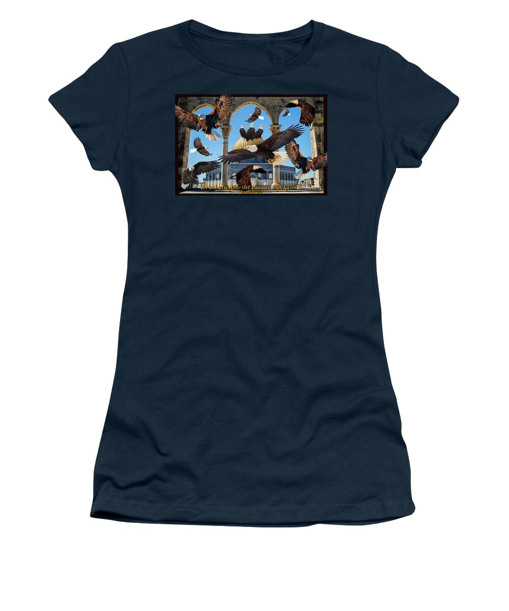 Eagle Women's T-Shirt featuring the digital art Possessing the Gates by Constance Woods