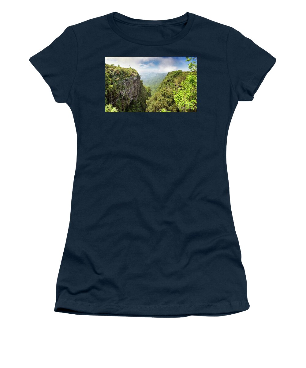 Gods Women's T-Shirt featuring the photograph God's Window panorama by Jane Rix