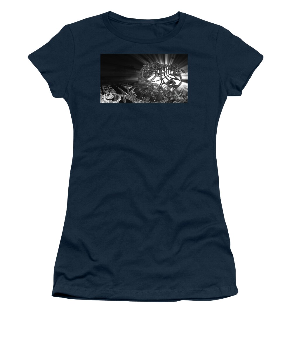 Fractal Women's T-Shirt featuring the digital art Going to Pieces by Jon Munson II