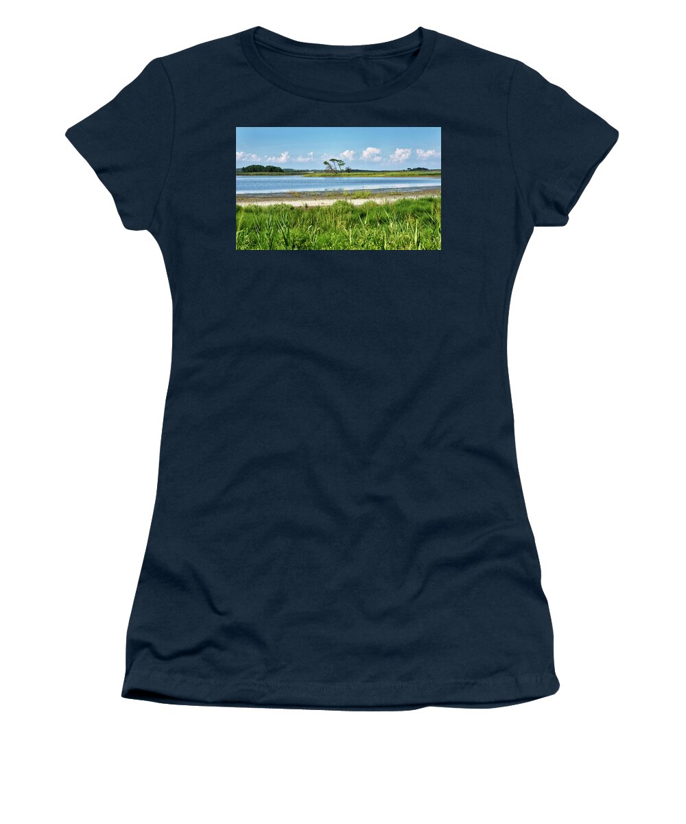 Gordons Pond Women's T-Shirt featuring the photograph Gordons Pond - Cape Henlopen State Park - Delaware by Brendan Reals