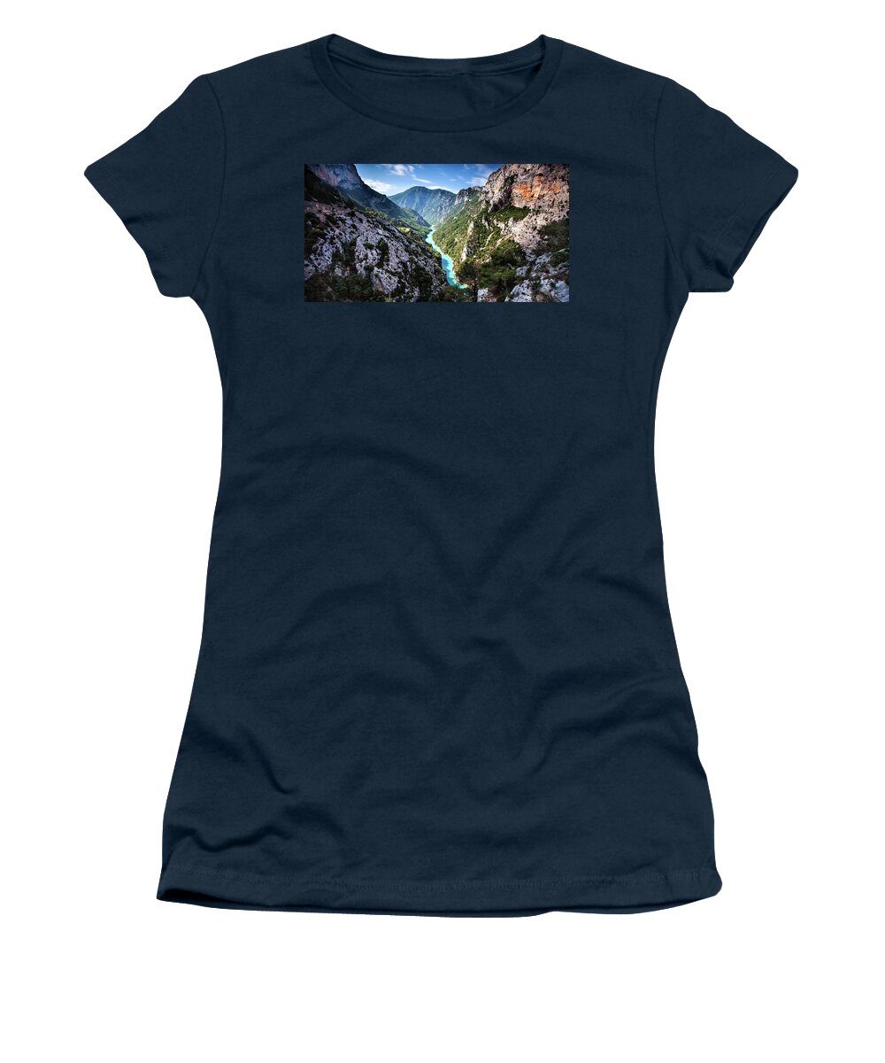 Mountains Women's T-Shirt featuring the photograph Gorge du Verdon by Jorge Maia