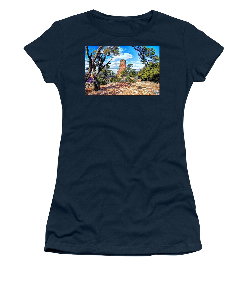 Tower Women's T-Shirt featuring the photograph Grand Canyon by John Johnson