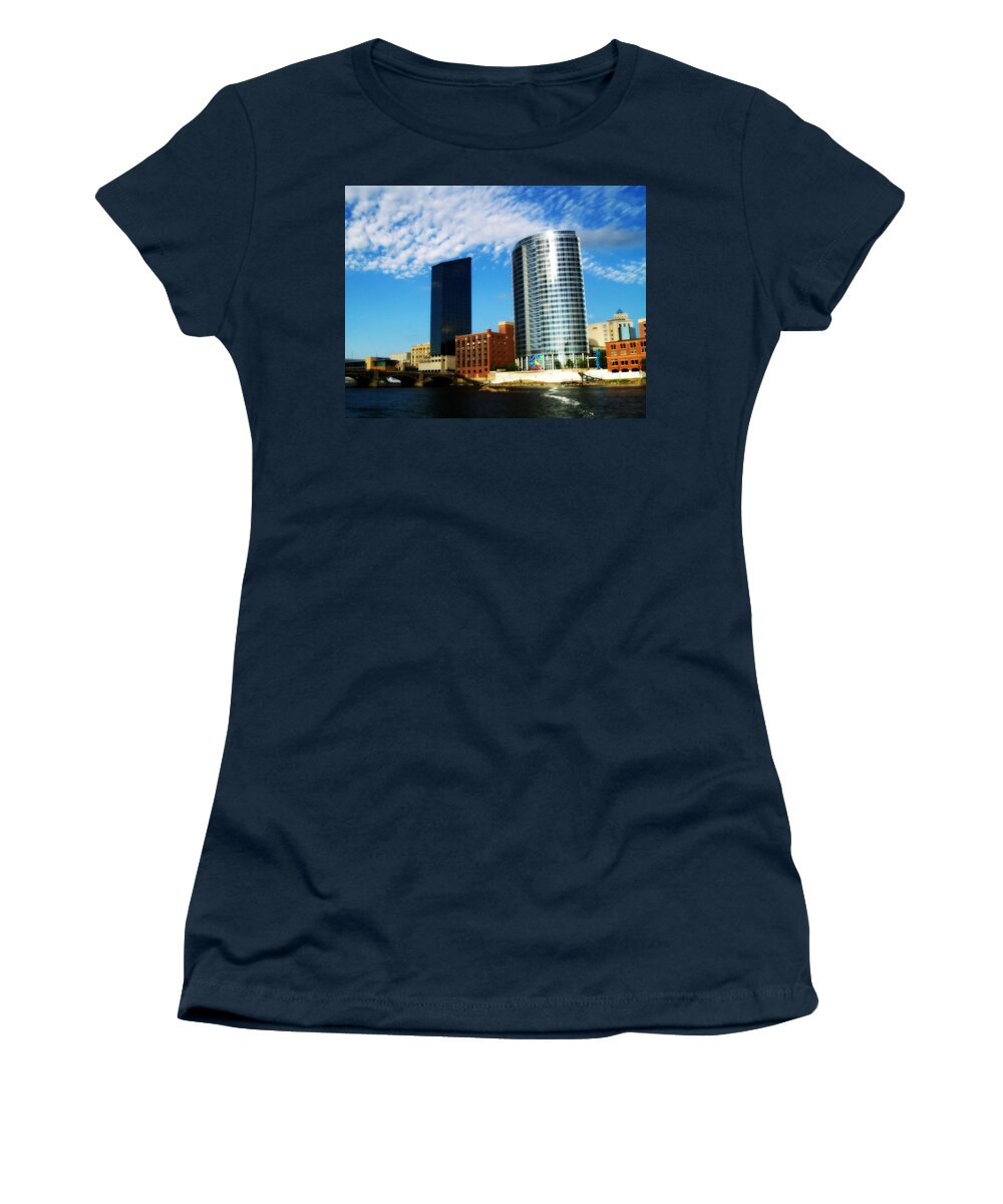 Grand Rapids Women's T-Shirt featuring the photograph Grand Rapids Michigan is Grand by Michelle Calkins