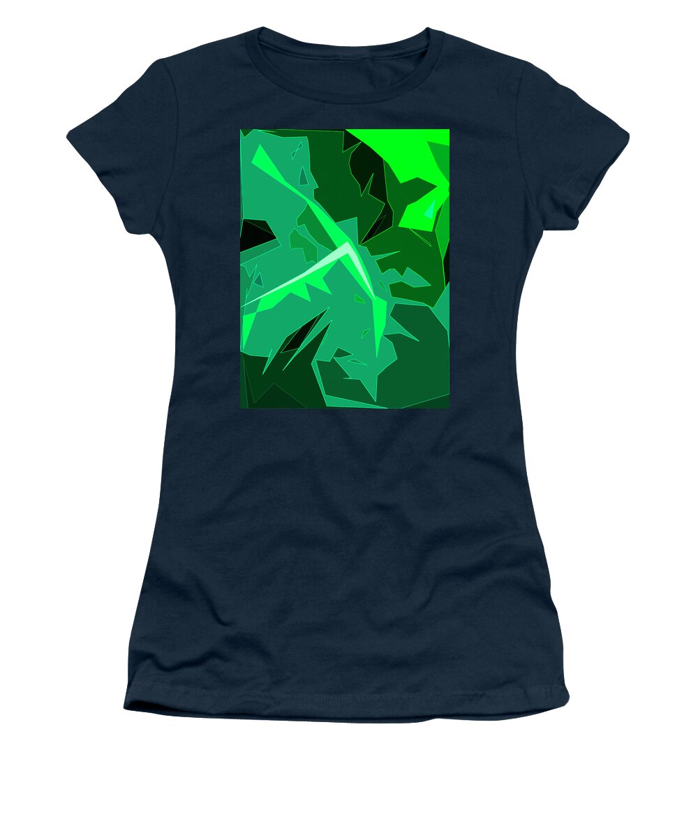 Foliage Women's T-Shirt featuring the digital art Grape Leaves by Gina Harrison