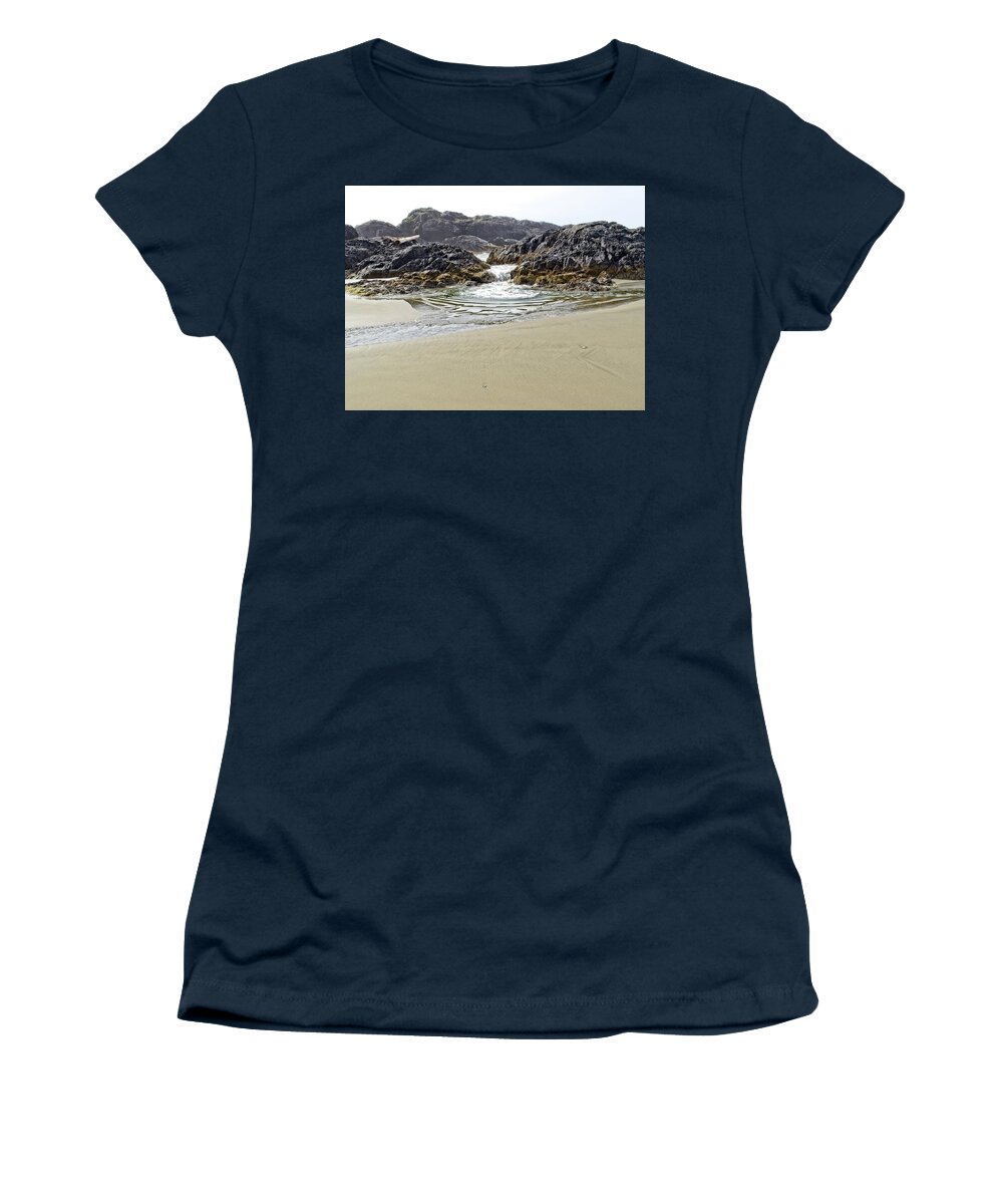 Landscape Women's T-Shirt featuring the photograph Green Point Surge by Allan Van Gasbeck