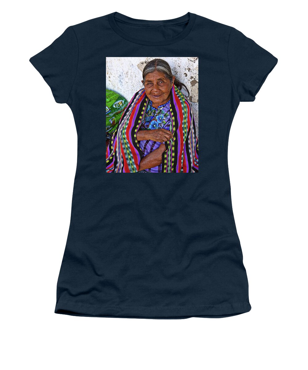 Guatemala Women's T-Shirt featuring the photograph Guatemalan woman by Tatiana Travelways
