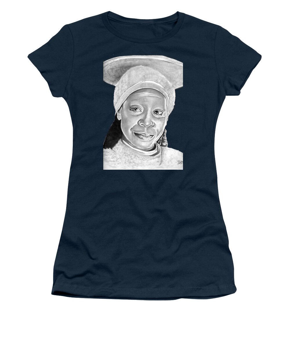 Guinan Women's T-Shirt featuring the drawing Guinan by Bill Richards