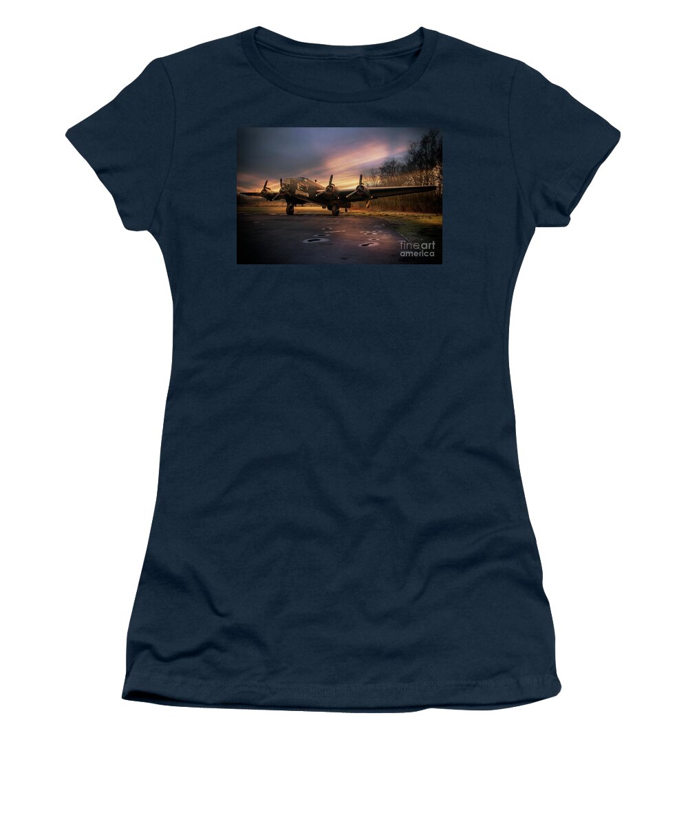 Halifax Women's T-Shirt featuring the digital art Halifax Bomber by Airpower Art