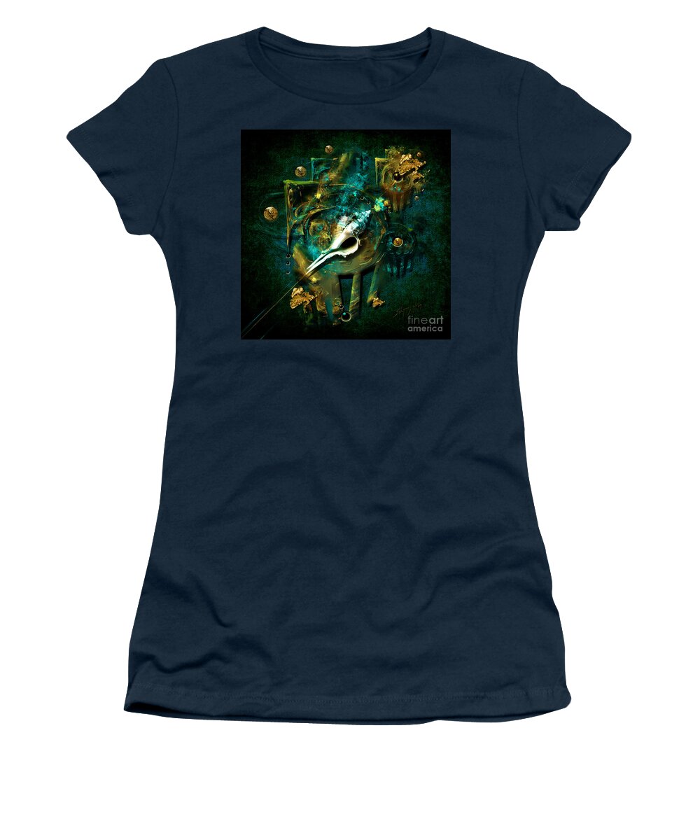 Hatpin Women's T-Shirt featuring the painting Hatpin by Alexa Szlavics