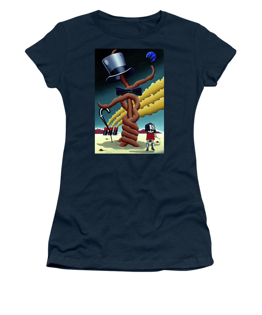  Women's T-Shirt featuring the painting Hats Off by Paxton Mobley