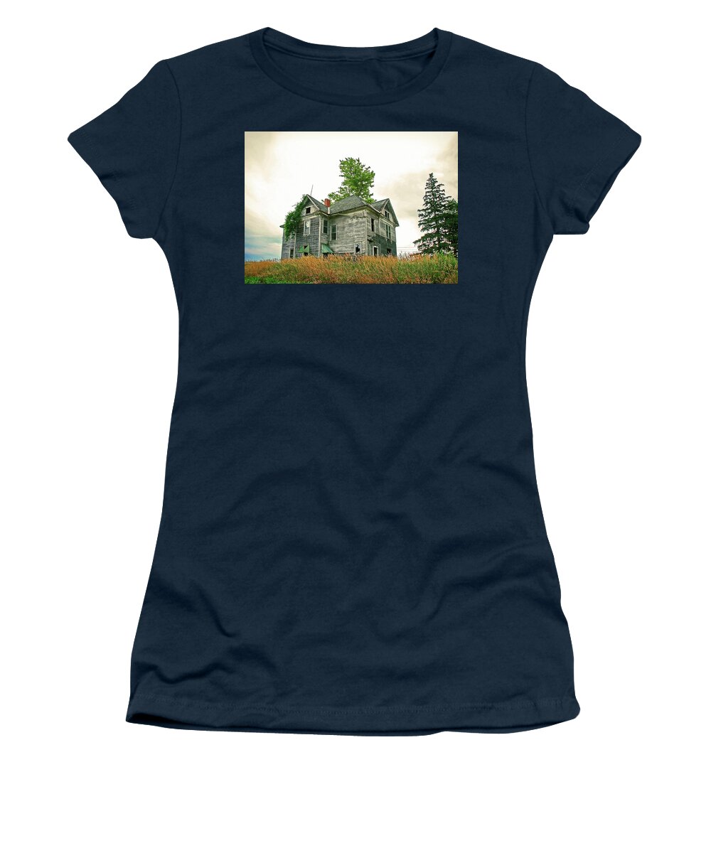 Haunted House Women's T-Shirt featuring the photograph Haunted House by Todd Klassy