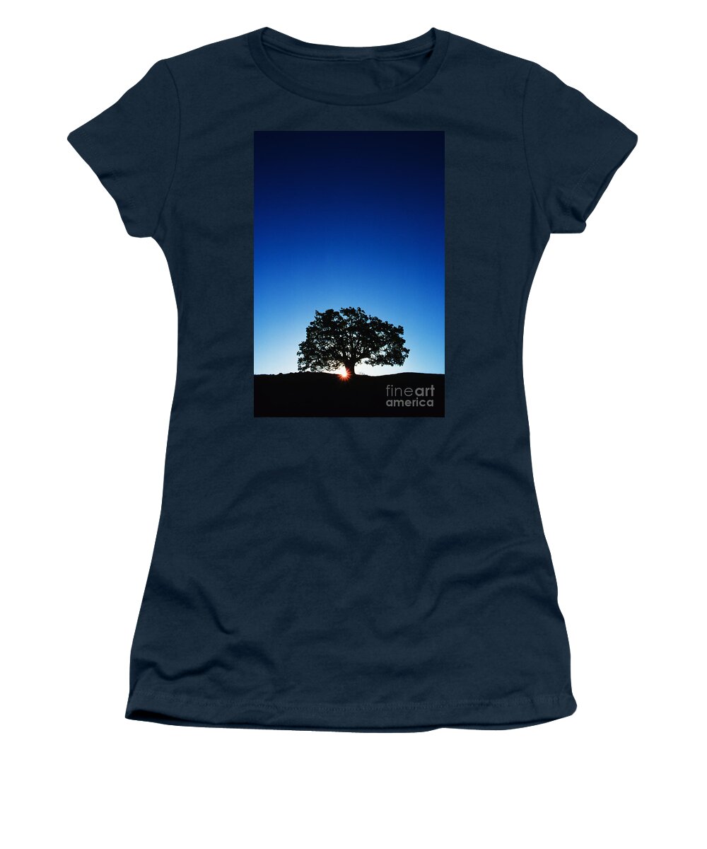 Alone Women's T-Shirt featuring the photograph Hawaii Koa Tree by Carl Shaneff - Printscapes