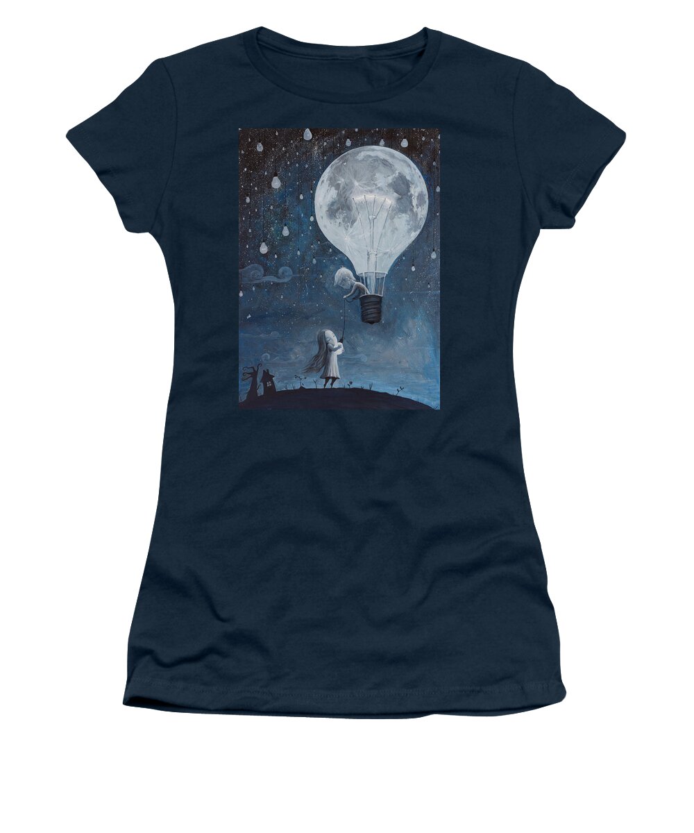 Dream Women's T-Shirt featuring the painting He gave me the brightest star by Adrian Borda