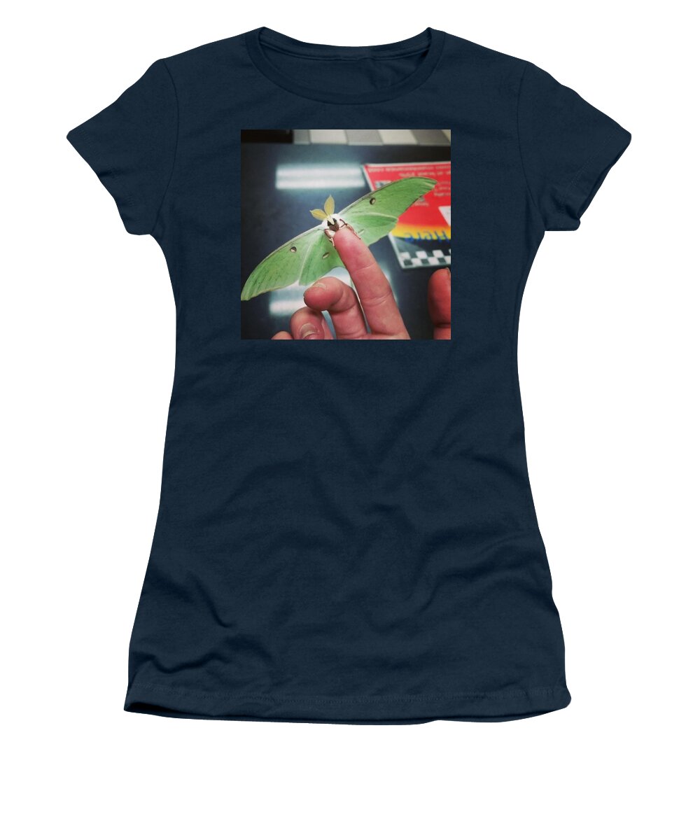 Moth Women's T-Shirt featuring the photograph He Is So Pretty by Haley Marie Theoboldt