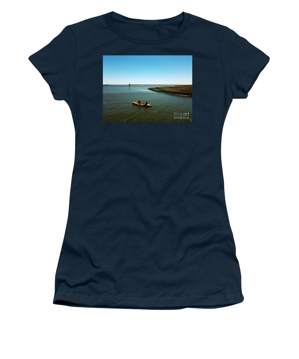 Creek Women's T-Shirt featuring the photograph Headed Out by Amy Regenbogen