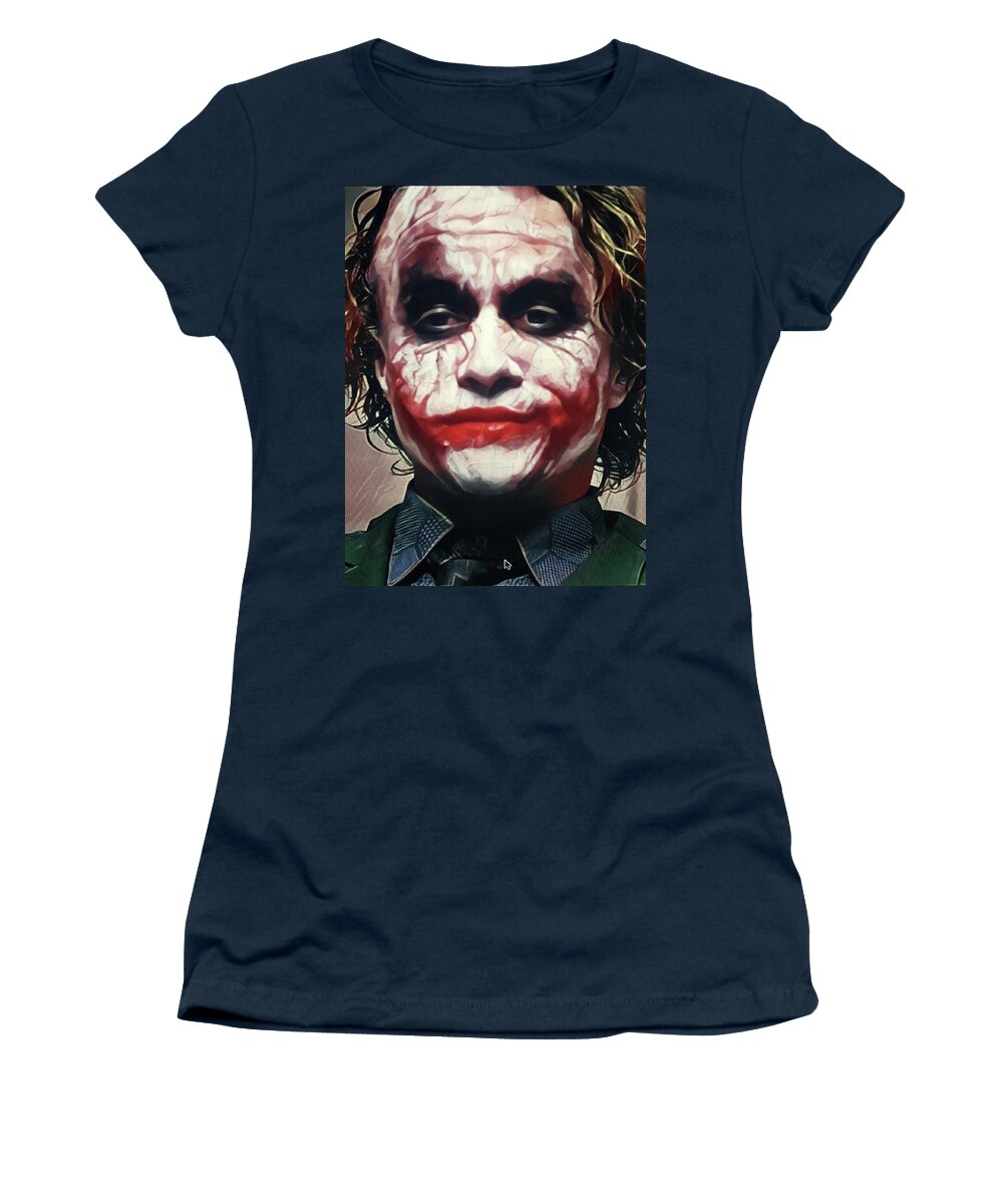 Heath Ledger Joker Thinking Women's T-Shirt by DreamLab Exhibit ...