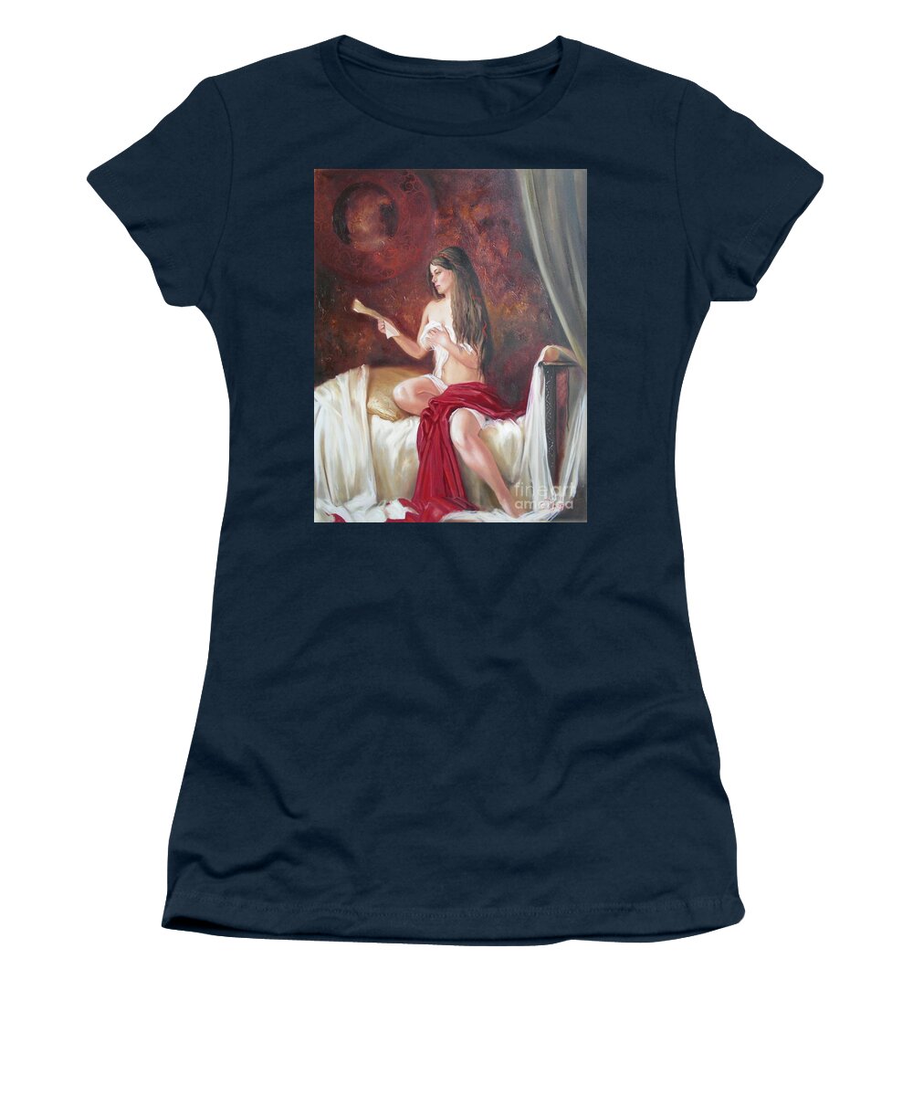 Ignatenko Women's T-Shirt featuring the painting Heir by Sergey Ignatenko