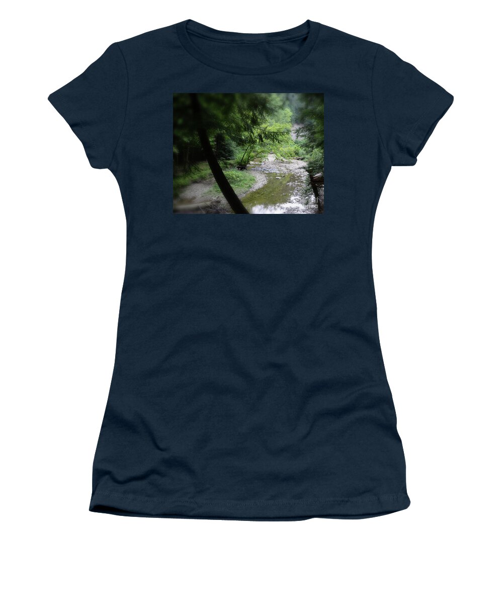 Trees Women's T-Shirt featuring the photograph Hell's Hallow by Lila Fisher-Wenzel